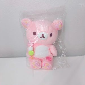 Rilakkuma Pink Sakura Blossom Dango Limited Edition Plush